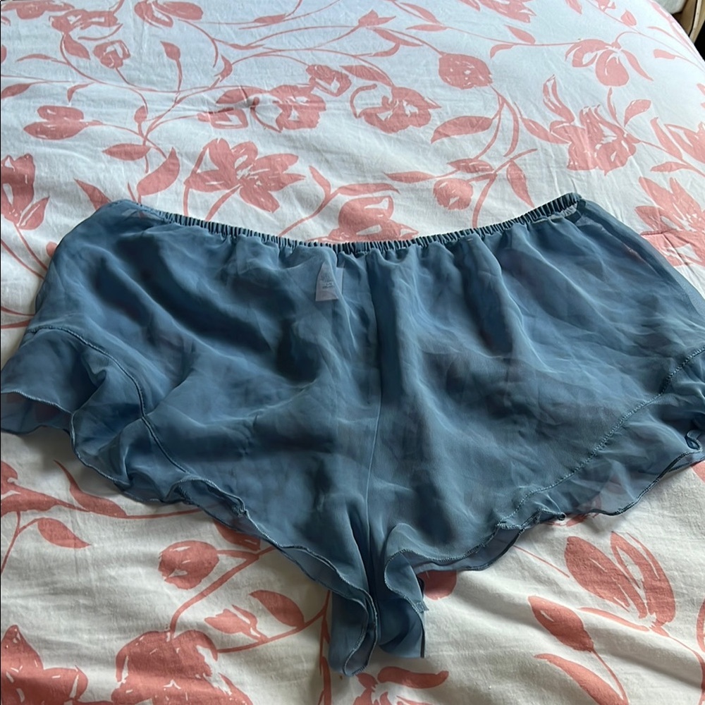 Victoria's Secret Blue Panties with Elastic Waistband